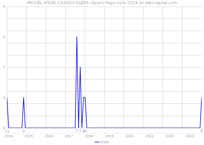 MIGUEL ANGEL CASADO ILLERA (Spain) Page visits 2024 