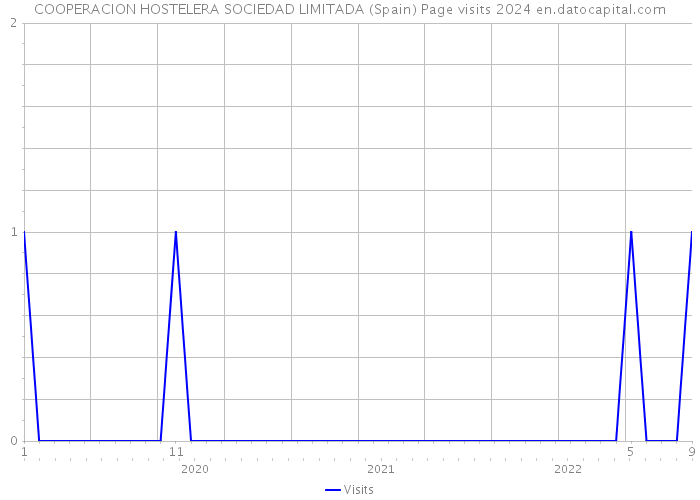 COOPERACION HOSTELERA SOCIEDAD LIMITADA (Spain) Page visits 2024 