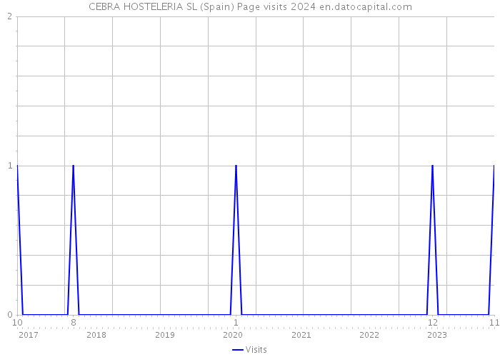 CEBRA HOSTELERIA SL (Spain) Page visits 2024 