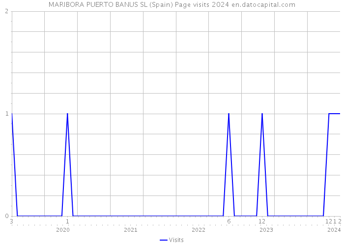 MARIBORA PUERTO BANUS SL (Spain) Page visits 2024 