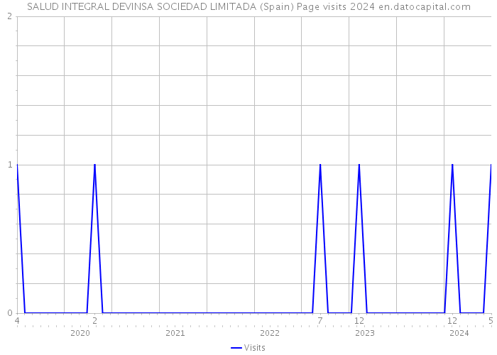 SALUD INTEGRAL DEVINSA SOCIEDAD LIMITADA (Spain) Page visits 2024 