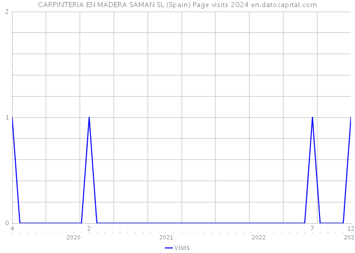 CARPINTERIA EN MADERA SAMAN SL (Spain) Page visits 2024 