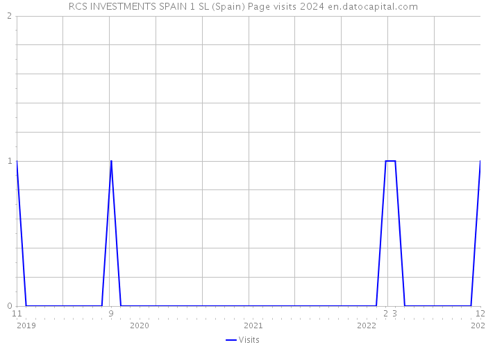 RCS INVESTMENTS SPAIN 1 SL (Spain) Page visits 2024 