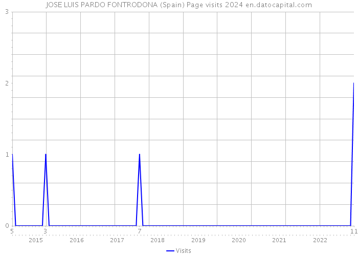 JOSE LUIS PARDO FONTRODONA (Spain) Page visits 2024 