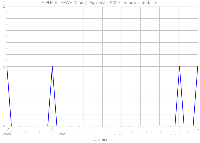 ELENA KLIMOVA (Spain) Page visits 2024 