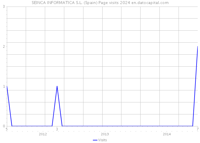 SEINCA INFORMATICA S.L. (Spain) Page visits 2024 