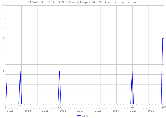 CESAR ZAPICO ALVAREZ (Spain) Page visits 2024 