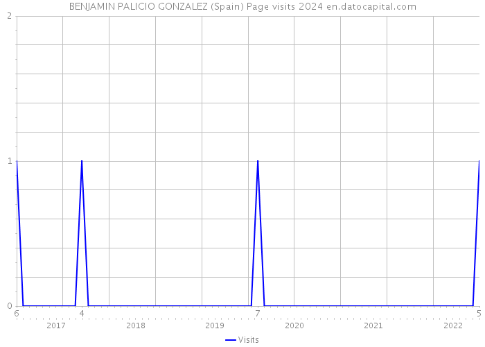 BENJAMIN PALICIO GONZALEZ (Spain) Page visits 2024 