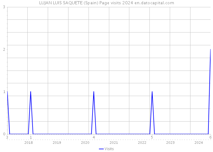 LUJAN LUIS SAQUETE (Spain) Page visits 2024 