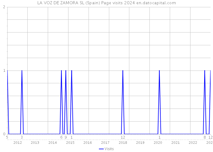 LA VOZ DE ZAMORA SL (Spain) Page visits 2024 