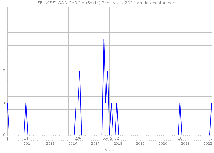 FELIX BENGOA GARCIA (Spain) Page visits 2024 