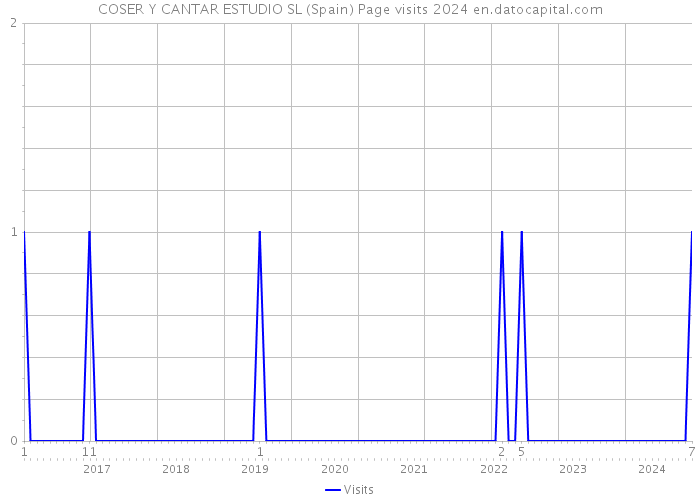 COSER Y CANTAR ESTUDIO SL (Spain) Page visits 2024 