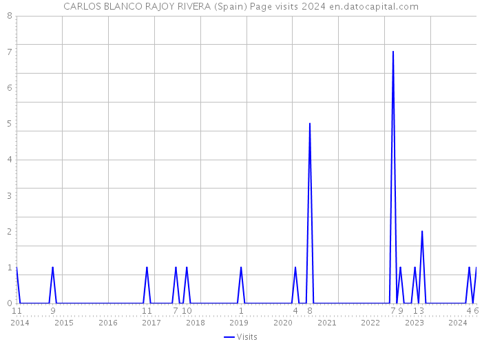 CARLOS BLANCO RAJOY RIVERA (Spain) Page visits 2024 