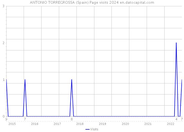 ANTONIO TORREGROSSA (Spain) Page visits 2024 