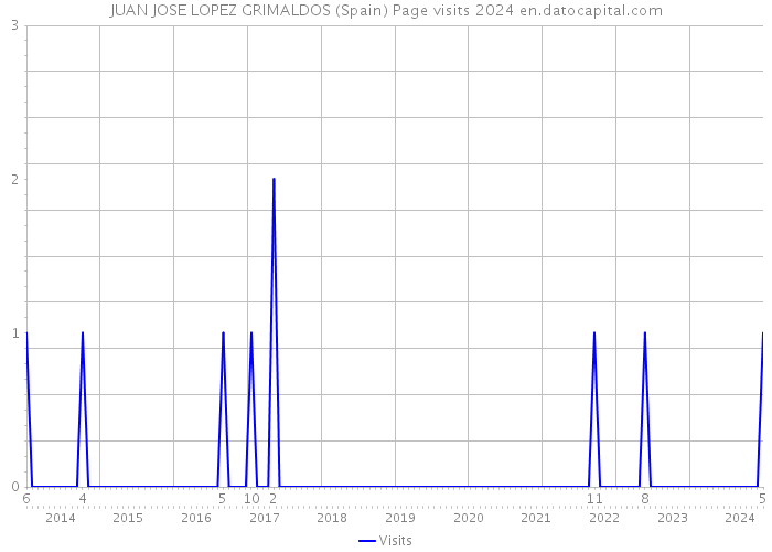 JUAN JOSE LOPEZ GRIMALDOS (Spain) Page visits 2024 