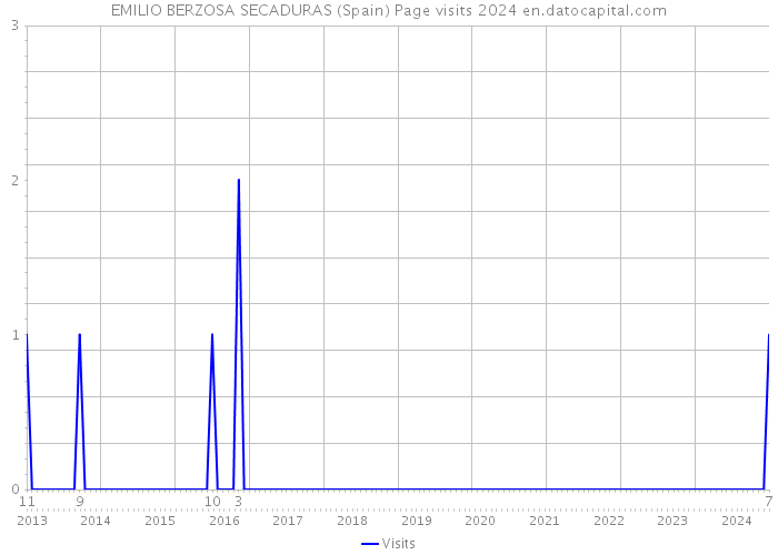 EMILIO BERZOSA SECADURAS (Spain) Page visits 2024 