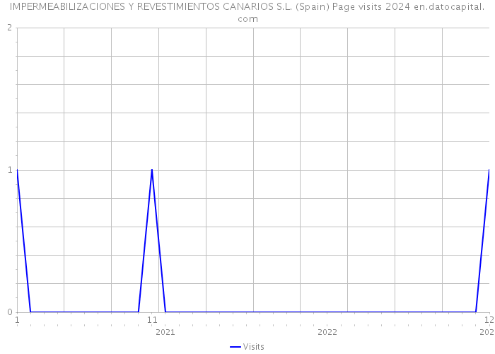 IMPERMEABILIZACIONES Y REVESTIMIENTOS CANARIOS S.L. (Spain) Page visits 2024 