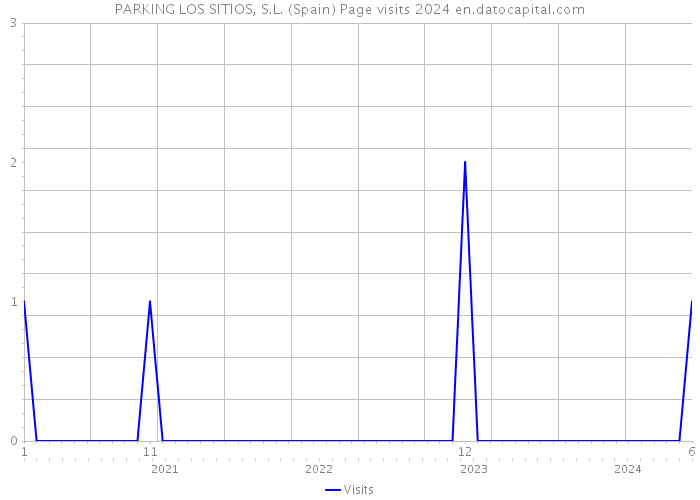 PARKING LOS SITIOS, S.L. (Spain) Page visits 2024 