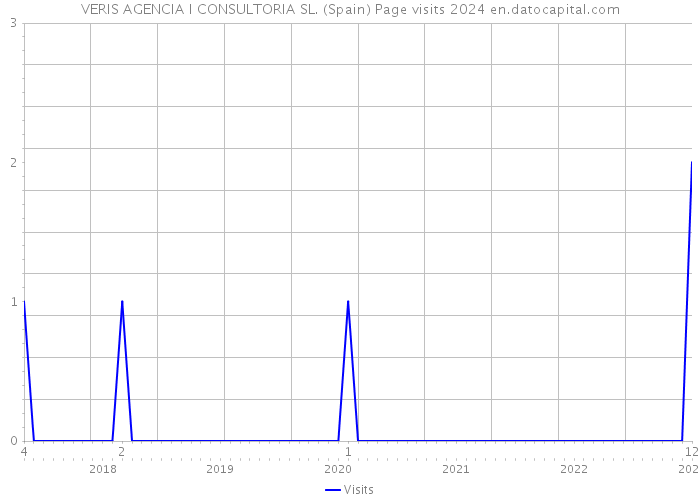 VERIS AGENCIA I CONSULTORIA SL. (Spain) Page visits 2024 