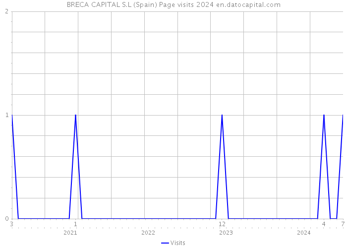BRECA CAPITAL S.L (Spain) Page visits 2024 