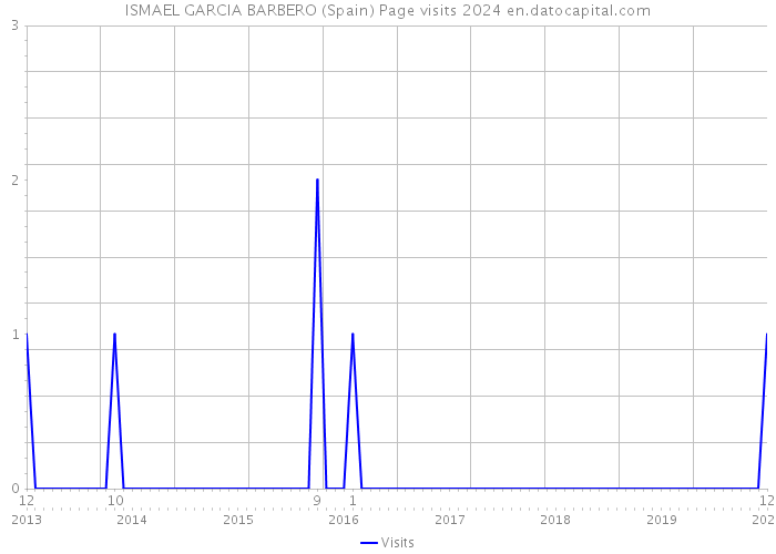 ISMAEL GARCIA BARBERO (Spain) Page visits 2024 