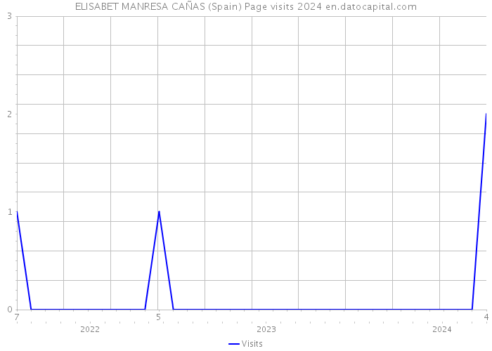 ELISABET MANRESA CAÑAS (Spain) Page visits 2024 