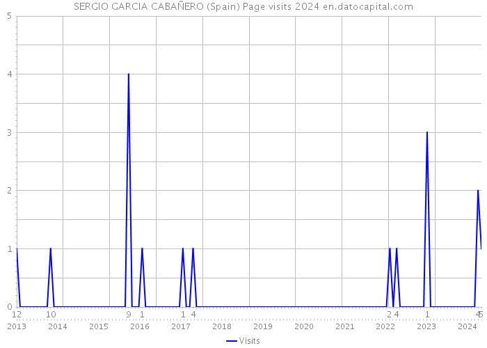 SERGIO GARCIA CABAÑERO (Spain) Page visits 2024 