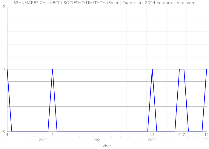 BRANMARES GALLAECIA SOCIEDAD LIMITADA (Spain) Page visits 2024 