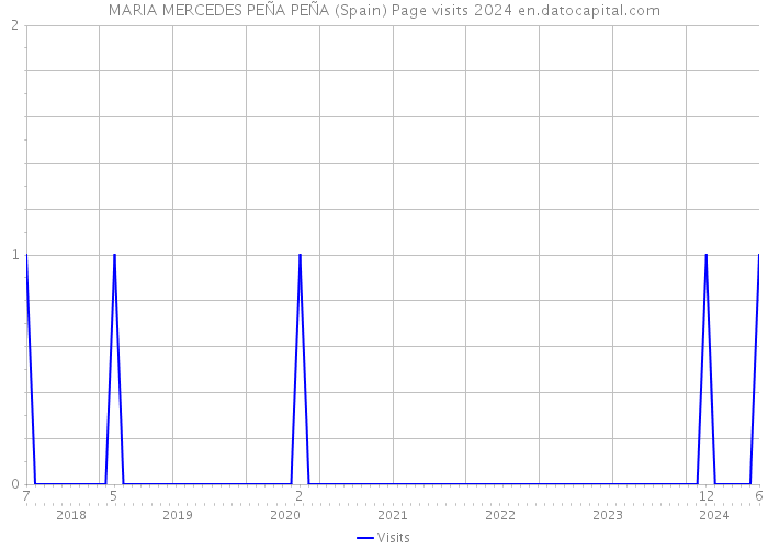 MARIA MERCEDES PEÑA PEÑA (Spain) Page visits 2024 