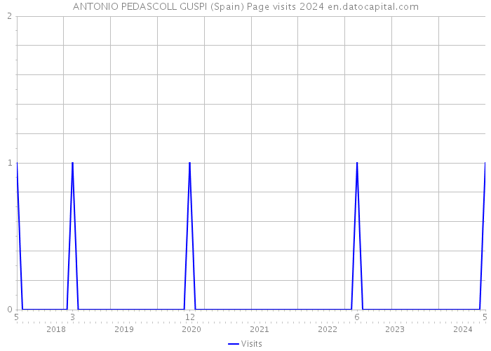 ANTONIO PEDASCOLL GUSPI (Spain) Page visits 2024 