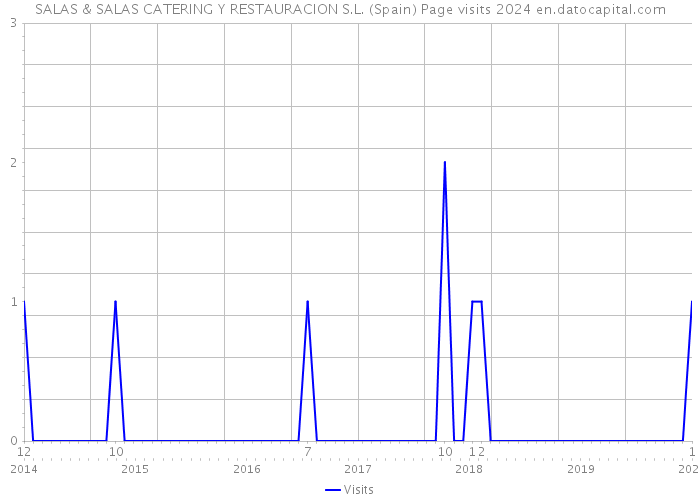 SALAS & SALAS CATERING Y RESTAURACION S.L. (Spain) Page visits 2024 