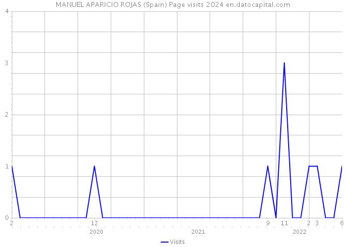 MANUEL APARICIO ROJAS (Spain) Page visits 2024 