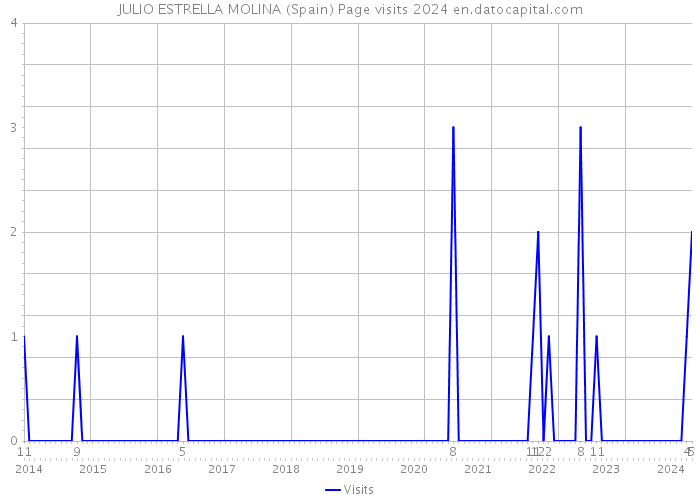 JULIO ESTRELLA MOLINA (Spain) Page visits 2024 