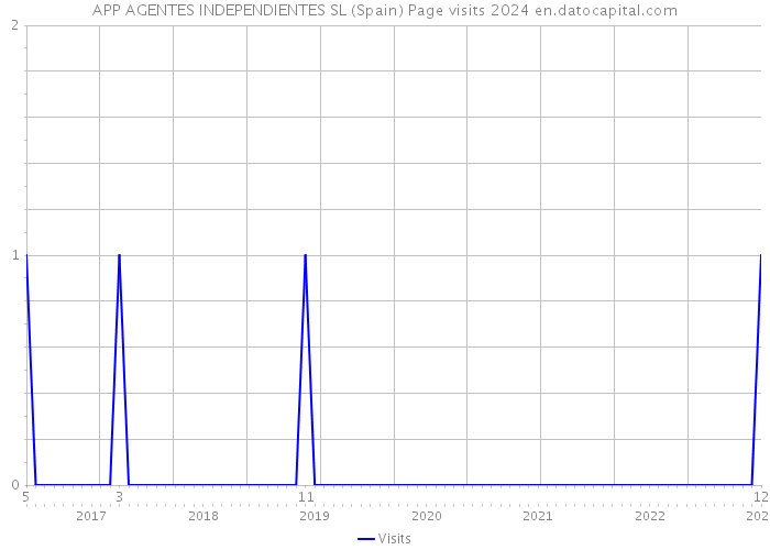 APP AGENTES INDEPENDIENTES SL (Spain) Page visits 2024 