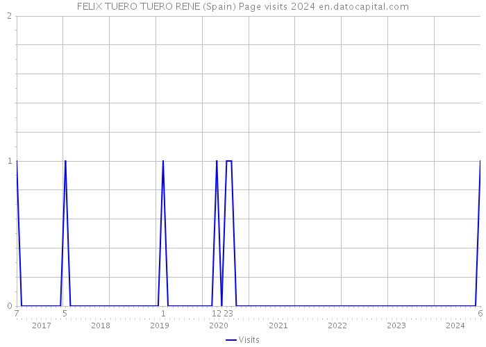 FELIX TUERO TUERO RENE (Spain) Page visits 2024 
