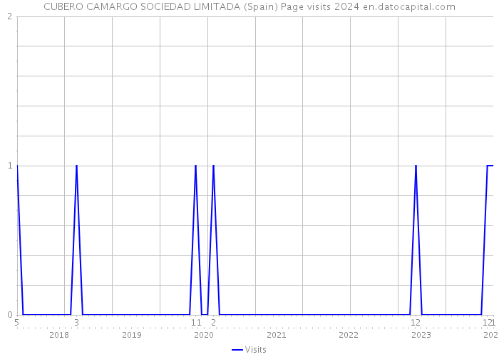 CUBERO CAMARGO SOCIEDAD LIMITADA (Spain) Page visits 2024 