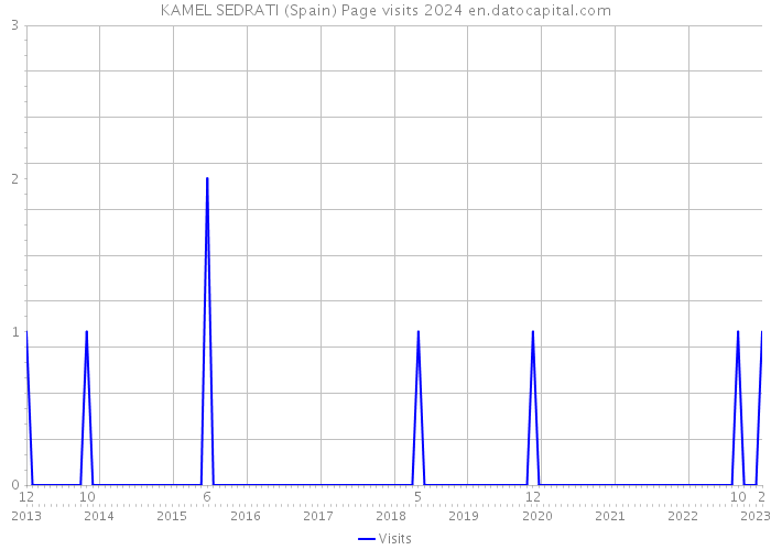 KAMEL SEDRATI (Spain) Page visits 2024 