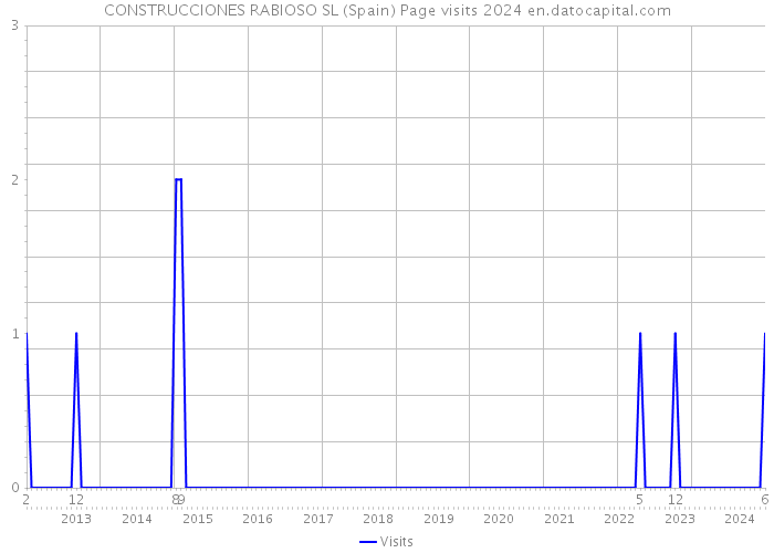 CONSTRUCCIONES RABIOSO SL (Spain) Page visits 2024 