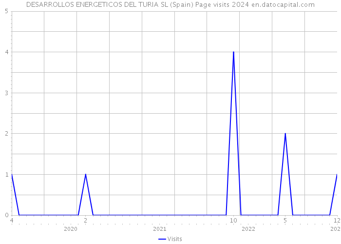 DESARROLLOS ENERGETICOS DEL TURIA SL (Spain) Page visits 2024 