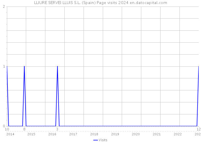 LLIURE SERVEI LLUIS S.L. (Spain) Page visits 2024 