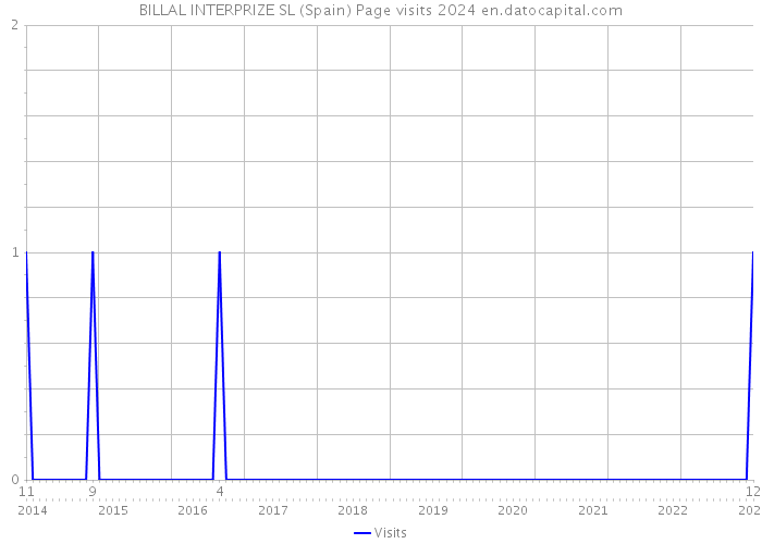 BILLAL INTERPRIZE SL (Spain) Page visits 2024 