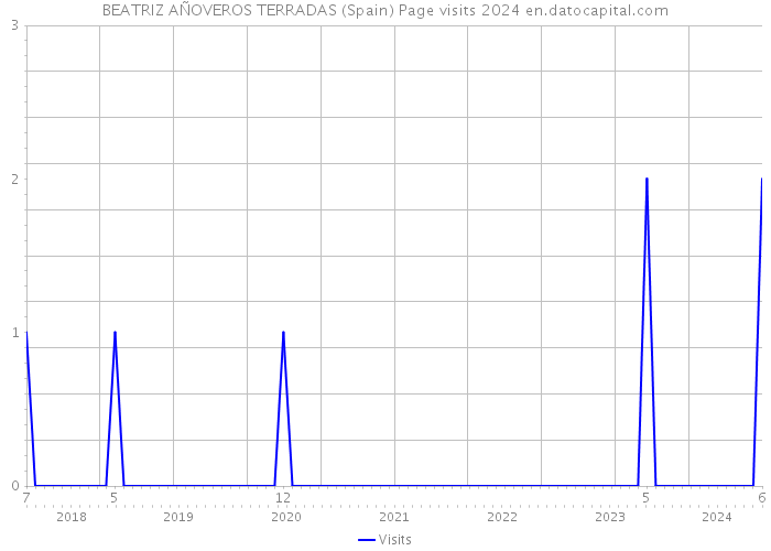 BEATRIZ AÑOVEROS TERRADAS (Spain) Page visits 2024 