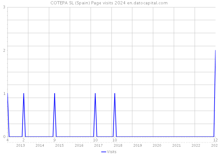 COTEPA SL (Spain) Page visits 2024 