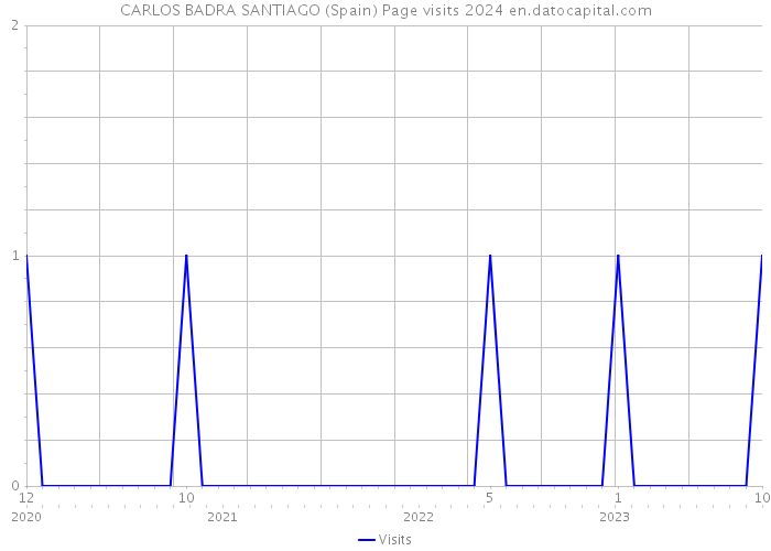 CARLOS BADRA SANTIAGO (Spain) Page visits 2024 