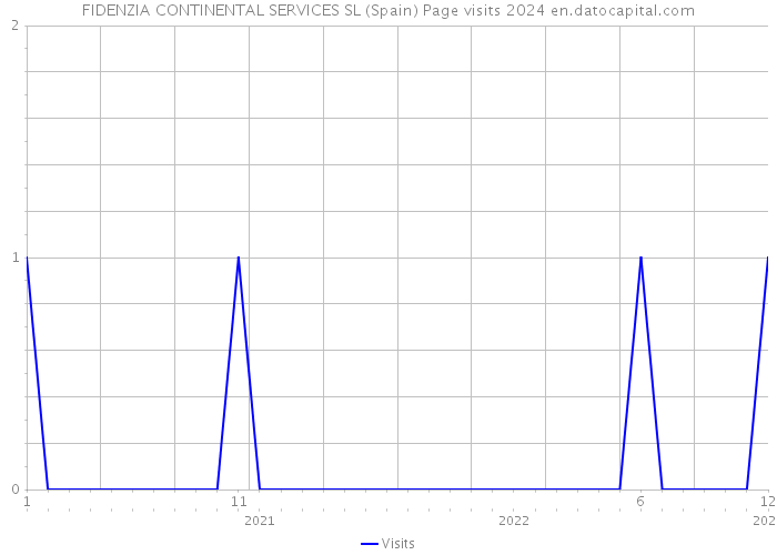 FIDENZIA CONTINENTAL SERVICES SL (Spain) Page visits 2024 