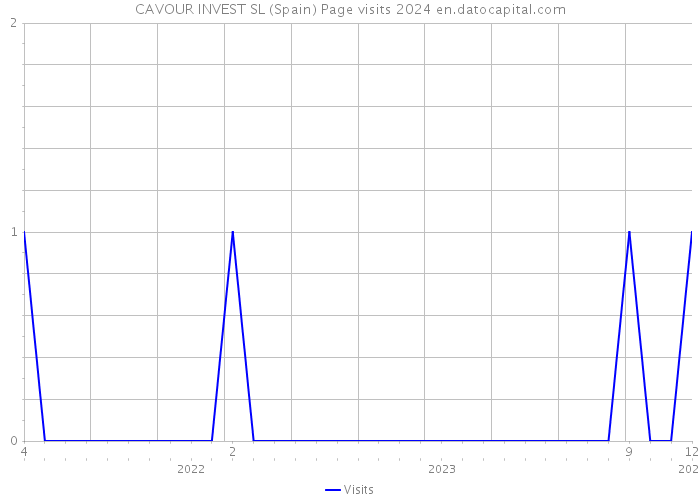 CAVOUR INVEST SL (Spain) Page visits 2024 