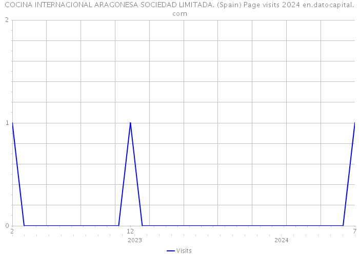 COCINA INTERNACIONAL ARAGONESA SOCIEDAD LIMITADA. (Spain) Page visits 2024 