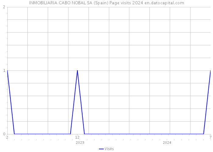 INMOBILIARIA CABO NOBAL SA (Spain) Page visits 2024 
