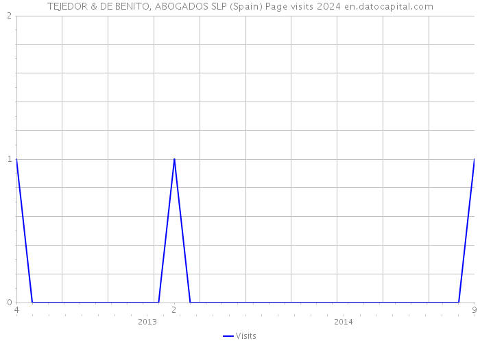 TEJEDOR & DE BENITO, ABOGADOS SLP (Spain) Page visits 2024 