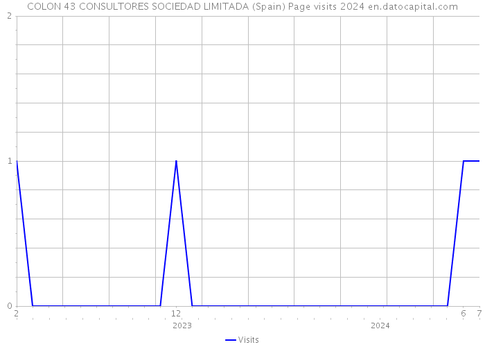 COLON 43 CONSULTORES SOCIEDAD LIMITADA (Spain) Page visits 2024 